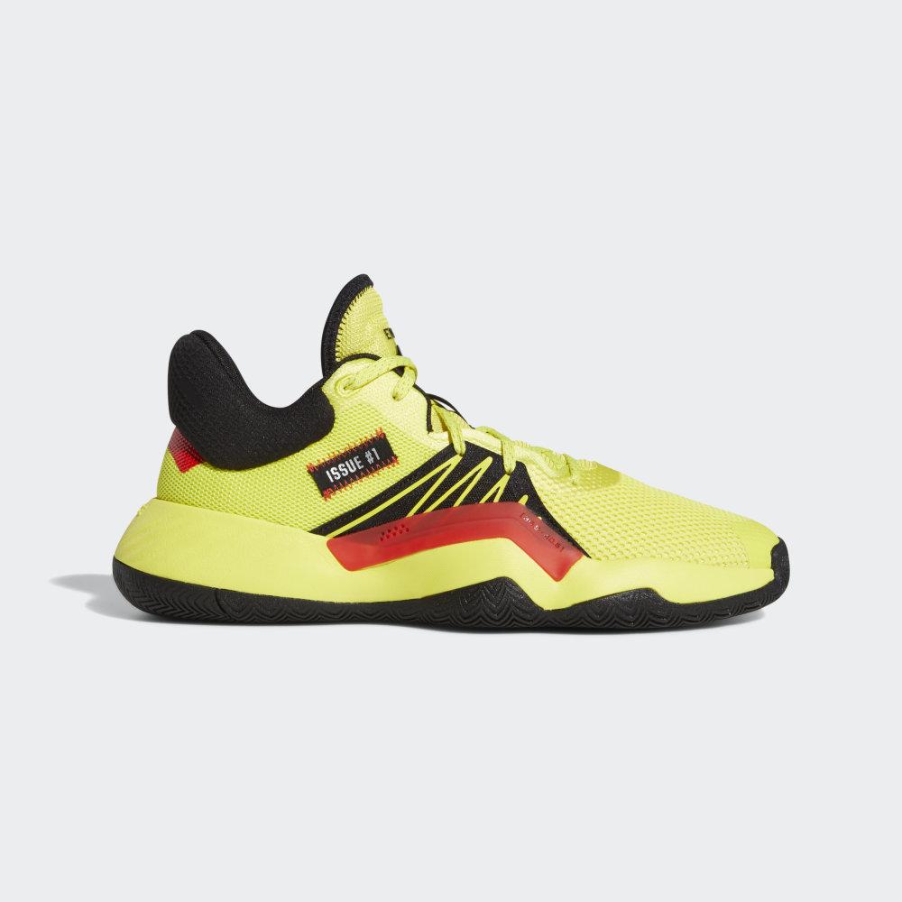 Adidas Men's D.O.N. Issue #1 Basketball Shoes Yellow/Black/Red Ireland EG5667